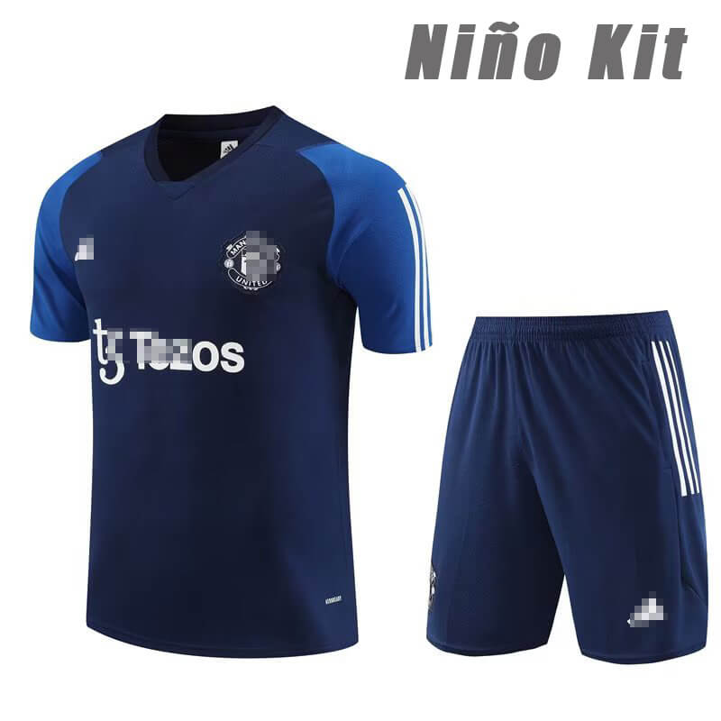 Camiseta de Entrenamiento de Manchester United 2023/2024 Niño Kit Azul